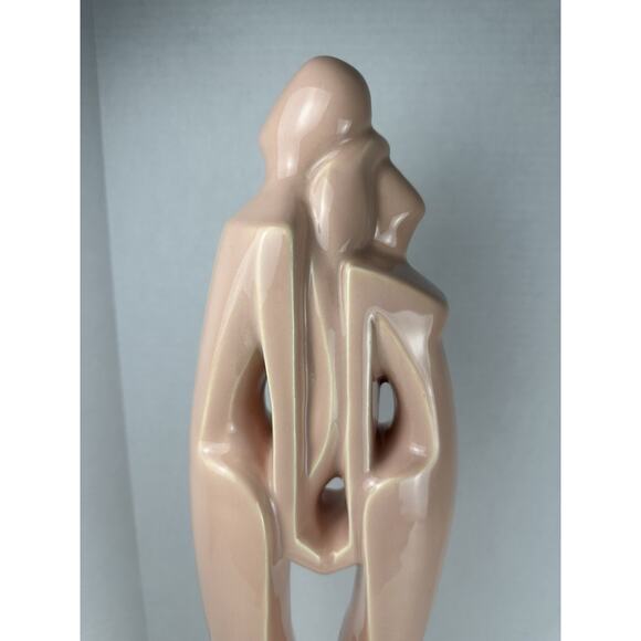 Vintage MCM Royal Haeger “Lovers” 20” Art Deco Statue #6034 Pink - Picture 4 of 8